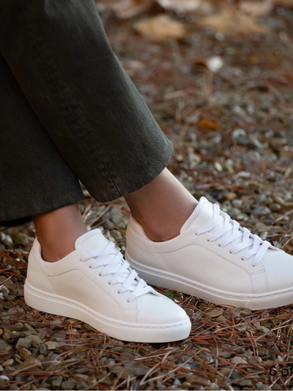 Classic White Leather M. Gemi Palestra Due Women's Low-Top Sneakers